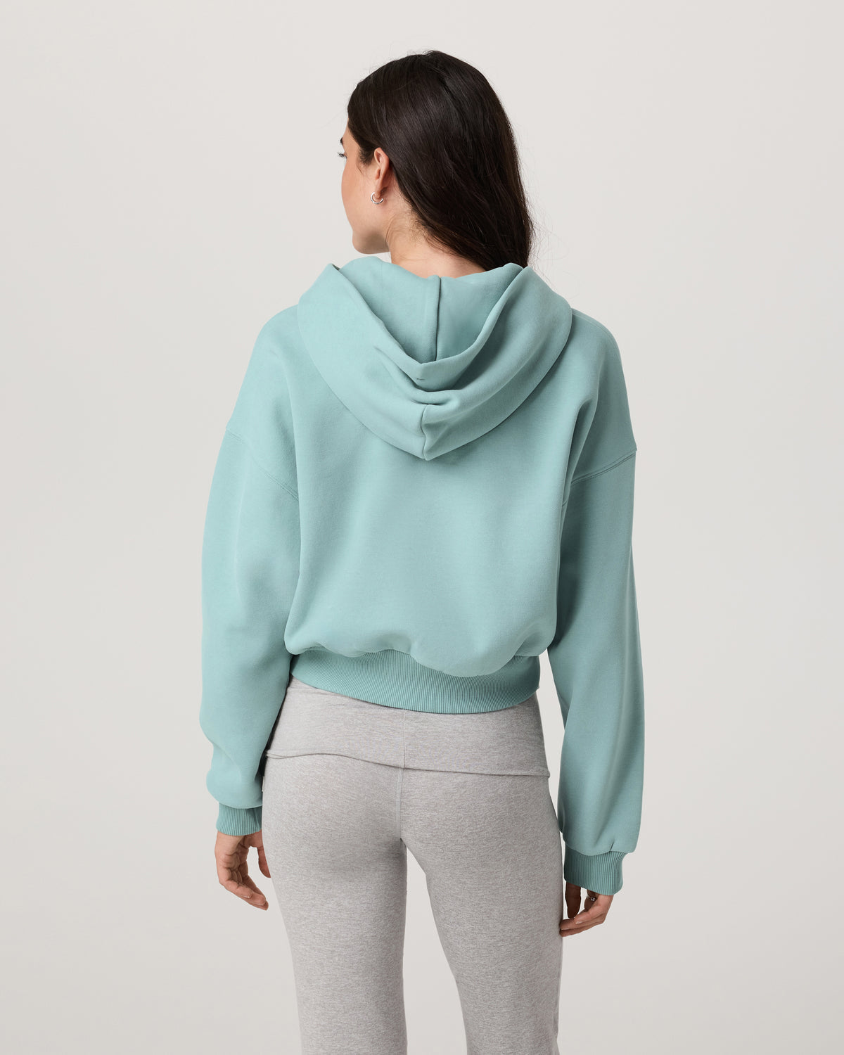 Vuori Restore Mini Full Zip Hoodie Women's Sea Spray Jacket