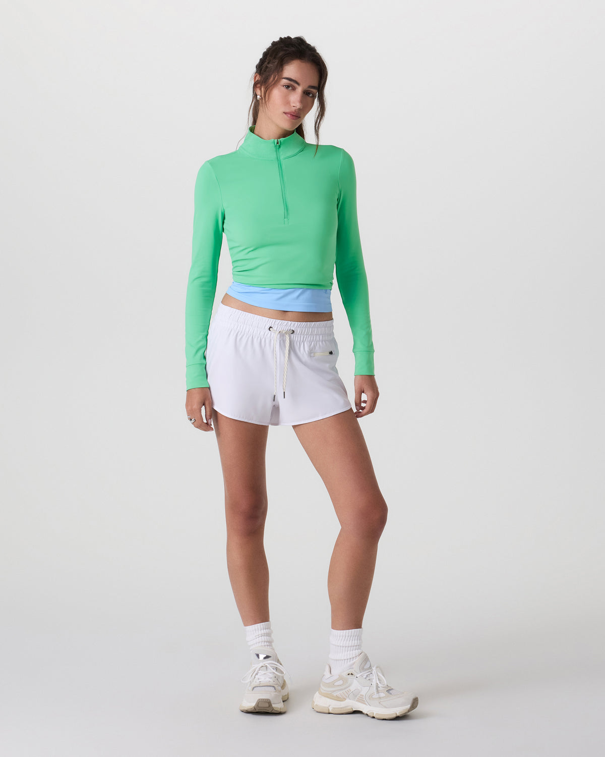 Vuori Studio Half Zip Women's Ligh Bergamot Workout Jacket