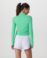 Vuori Studio Half Zip Women's Ligh Bergamot Workout Jacket