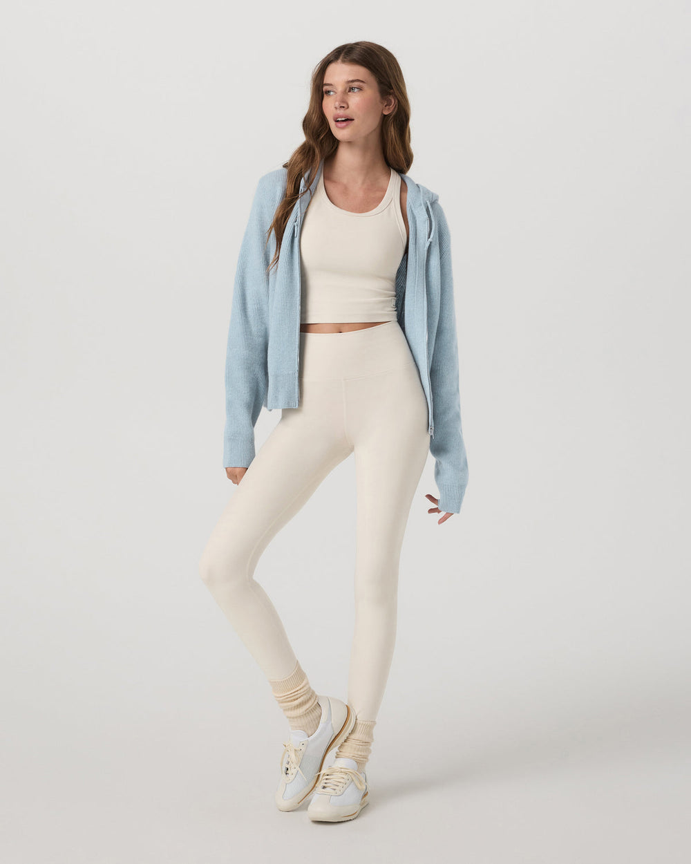 Vuori Émilie Cashmere Hoodie Women's Bluebell Zip