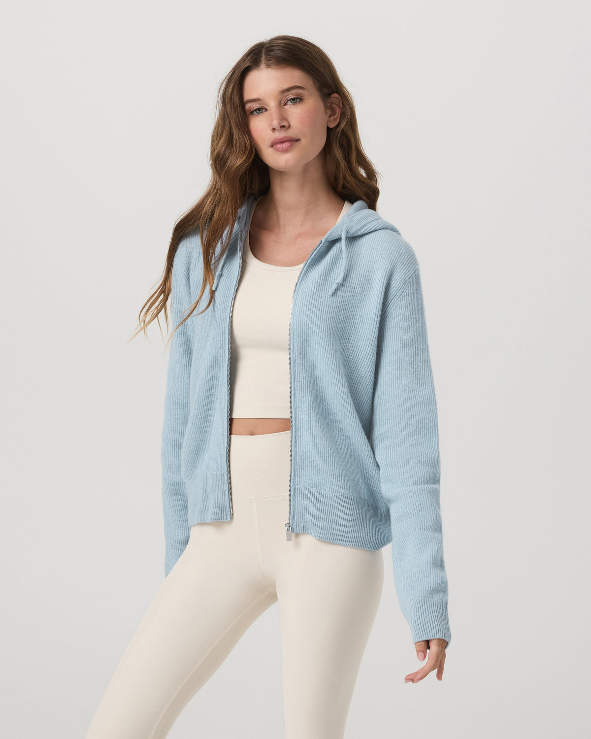 Vuori Émilie Cashmere Hoodie Women's Bluebell Zip