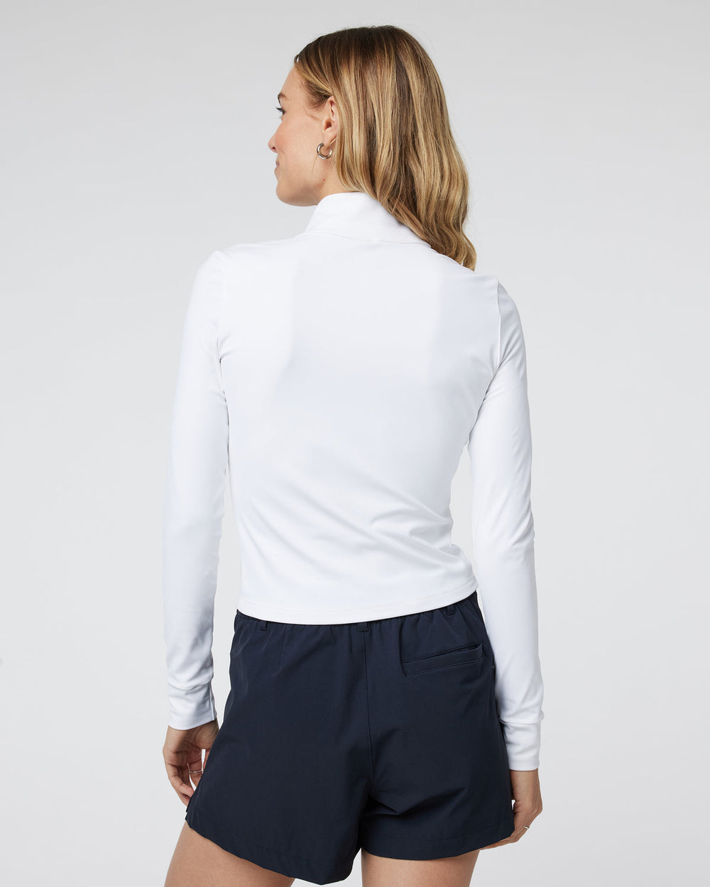 Vuori Studio Half Zip Women's White Athletic Pullover