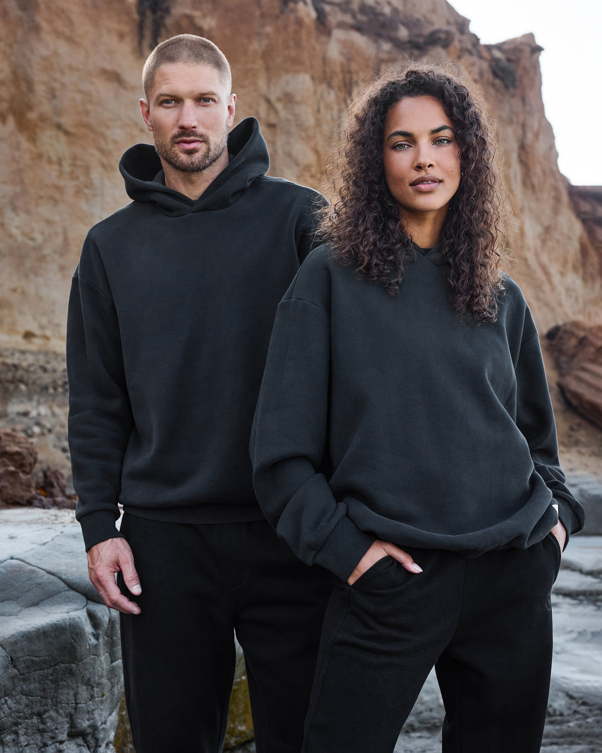 Vuori Restore Oversized Hoodie Washed Black