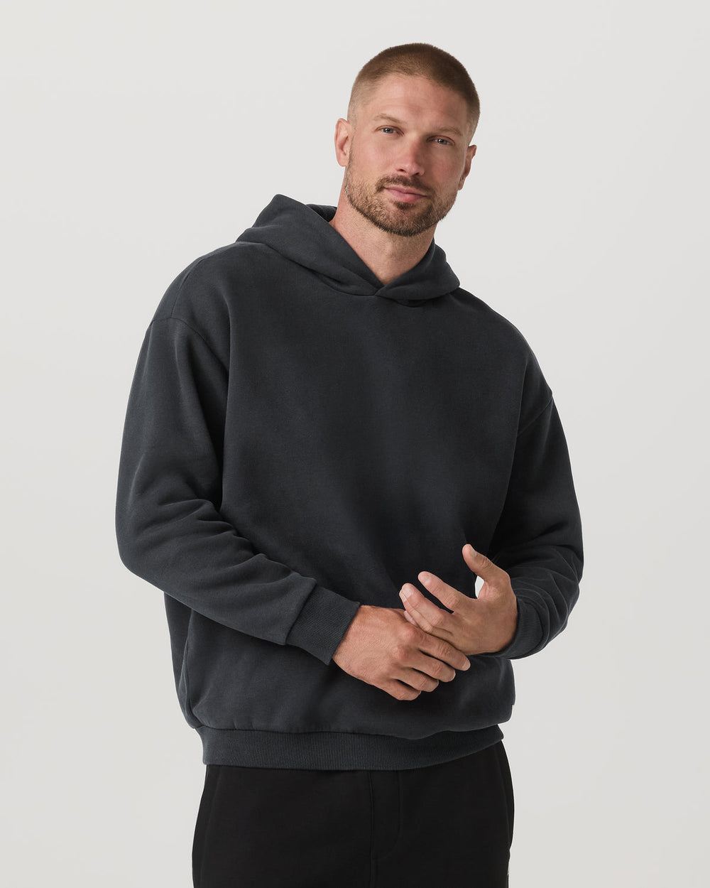 Vuori Restore Oversized Hoodie Washed Black