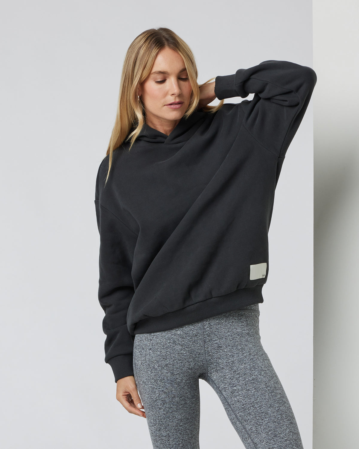 Vuori Restore Oversized Hoodie Washed Black