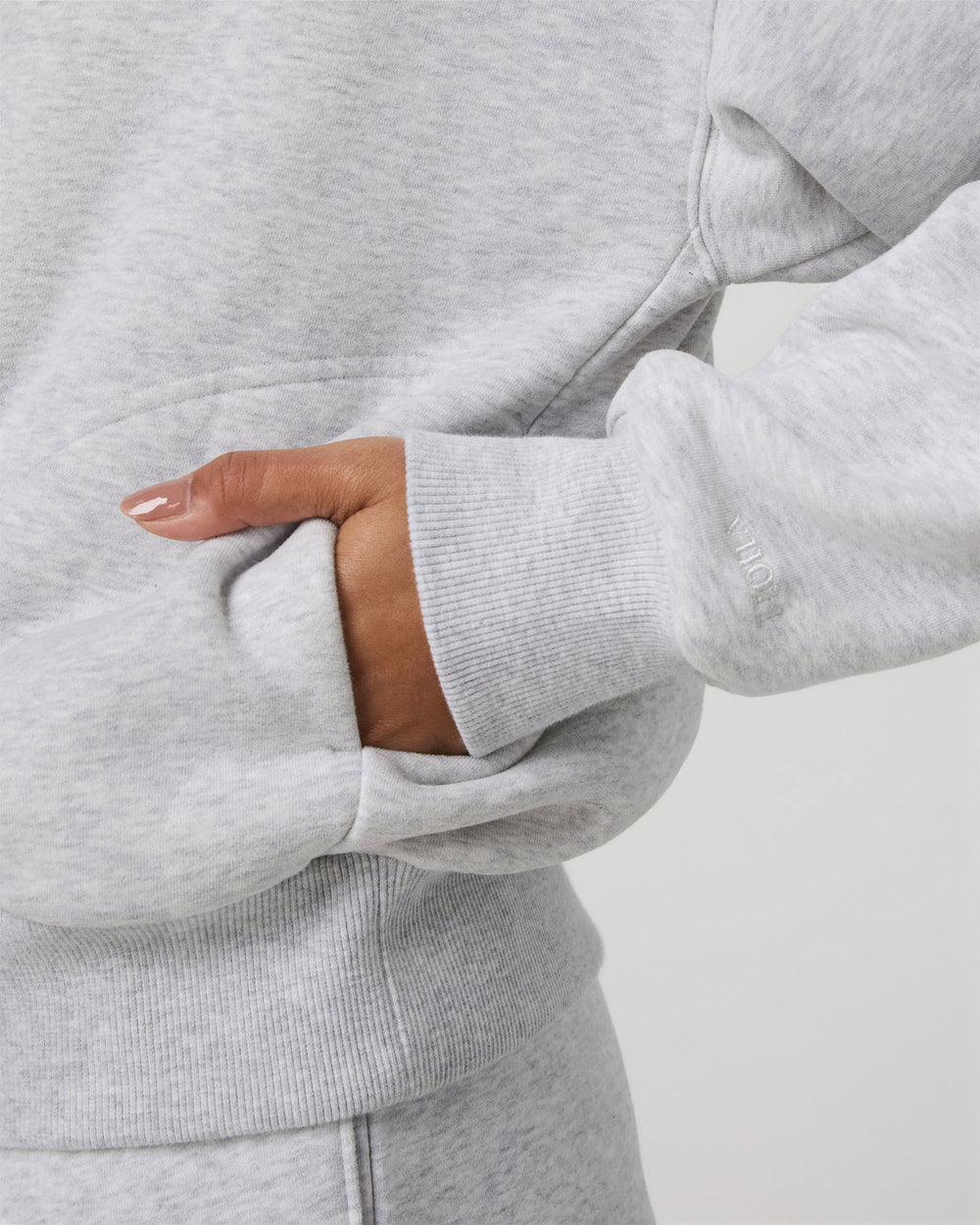 Vuori Restore Relaxed Half Zip Hoodie Pale Grey Jacket