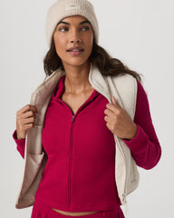 Vuori Waffle Full Zip Hoodie Women's Strawberry Hoodie
