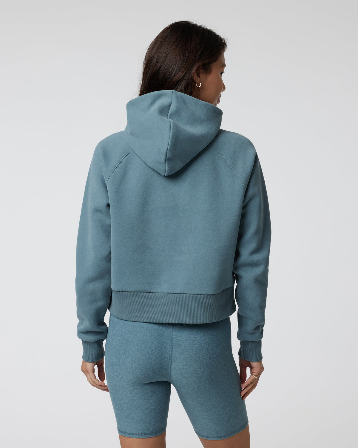 Vuori Restore Half Zip Hoodie Women's Smoke Blue Hoodie