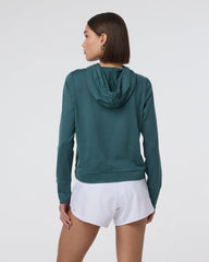Vuori Halo Essential Hoodie Moss Heather Pullover