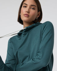 Vuori Halo Essential Hoodie Moss Heather Pullover