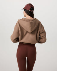 Vuori Restore Mini Full Zip Hoodie Women's Nutmeg Jacket