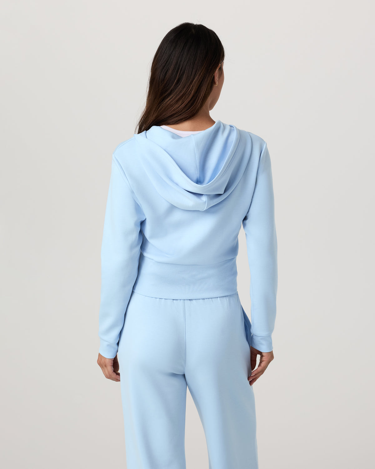 Vuori Compose Full Zip Hoodie Women's Crystal Blue Jacket