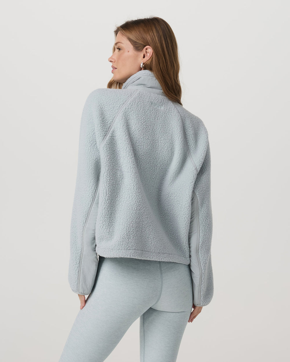 Vuori Alpine Jacket Women's Cozy Fleece Jacket in Blue Haze