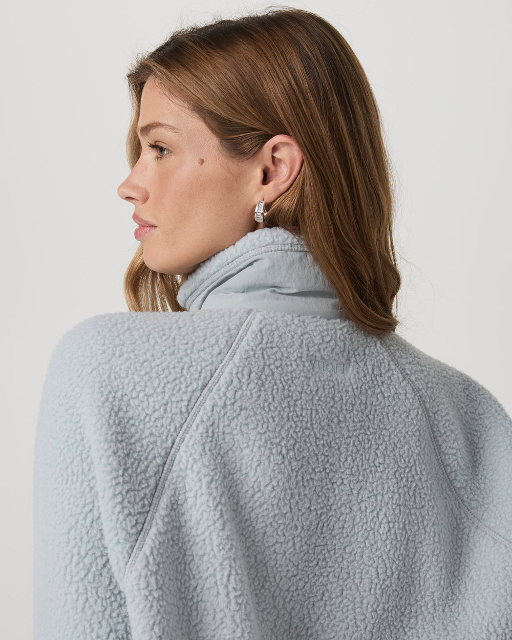 Vuori Alpine Jacket Women's Cozy Fleece Jacket in Blue Haze