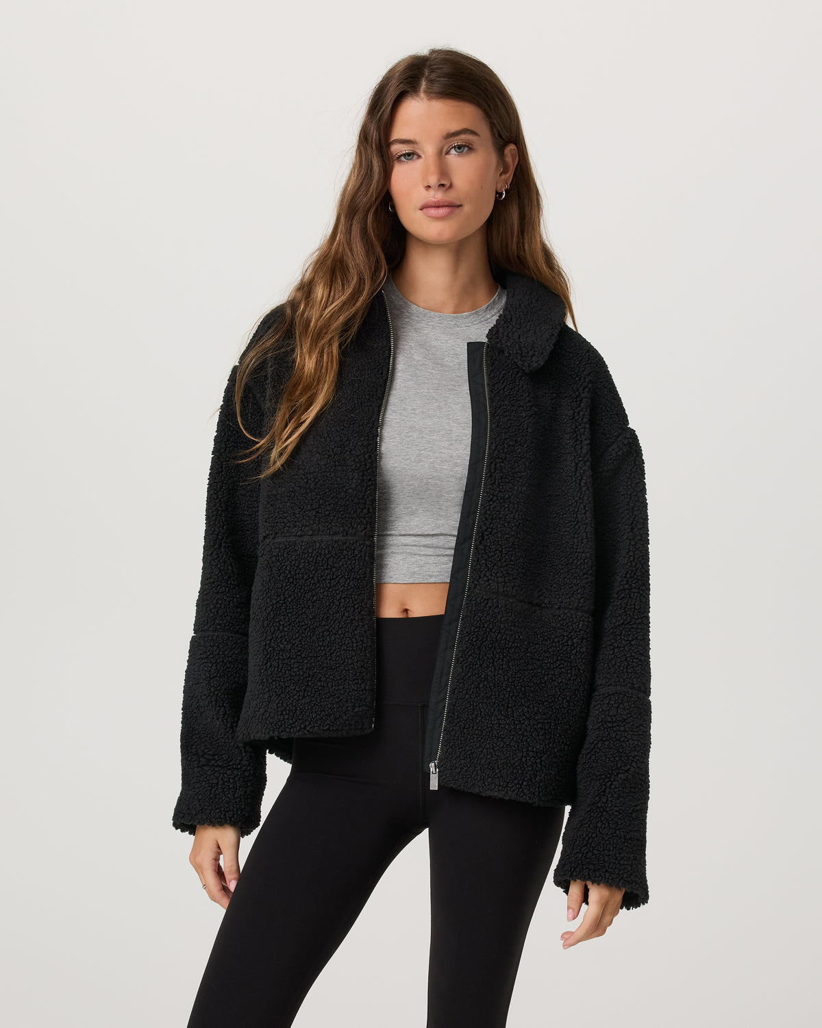 Vuori Lou Full Zip Jacket Women's Black Fleece Jacket