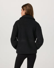 Vuori Lou Full Zip Jacket Women's Black Fleece Jacket