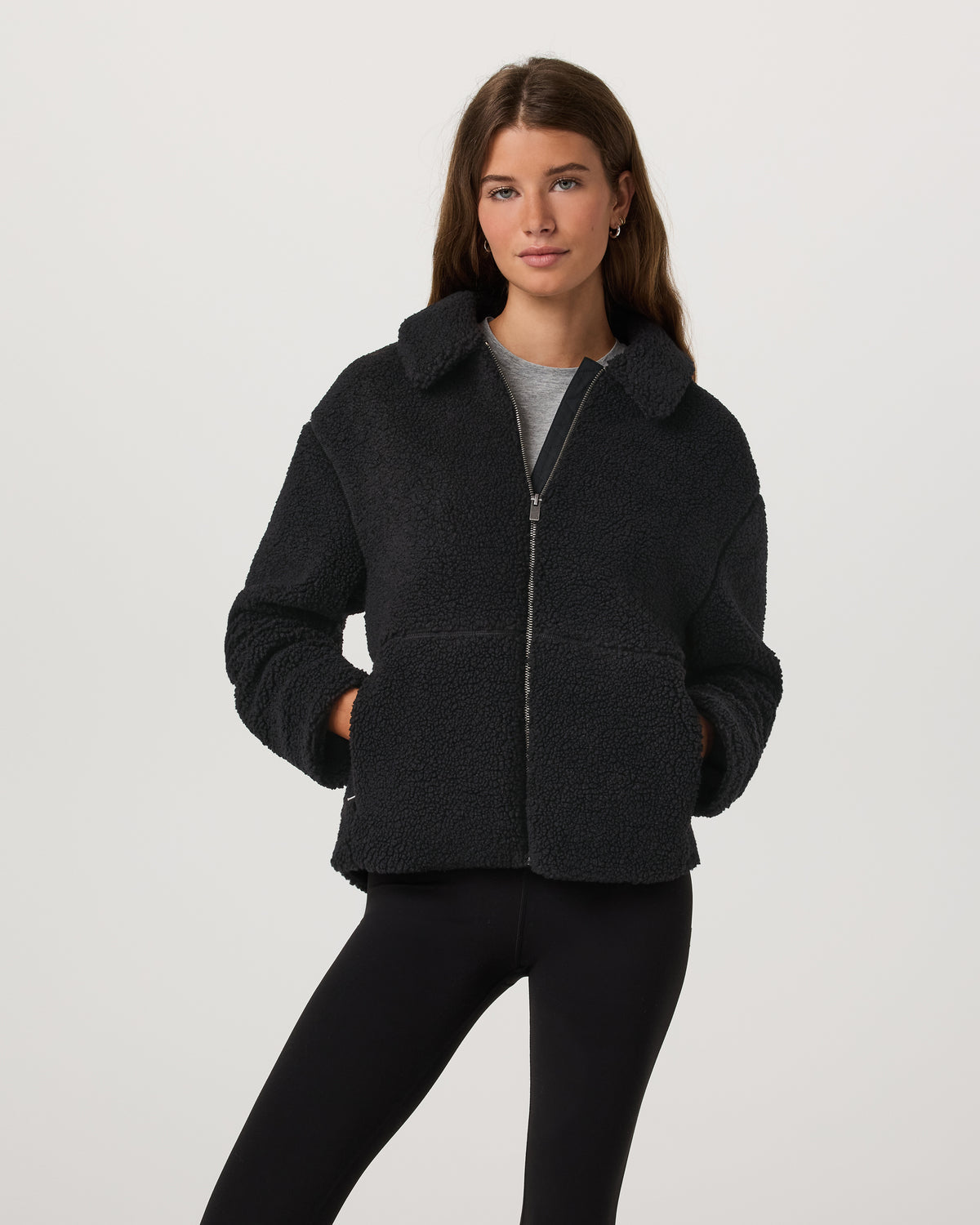 Vuori Lou Full Zip Jacket Women's Black Fleece Jacket