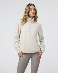 Vuori Women's Aspen Full Zip Dune Fleece Pullover