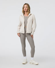 Vuori Women's Aspen Full Zip Dune Fleece Pullover