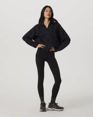 Vuori Alpine Jacket Women's Cozy Fleece Jacket in Black| Vuori