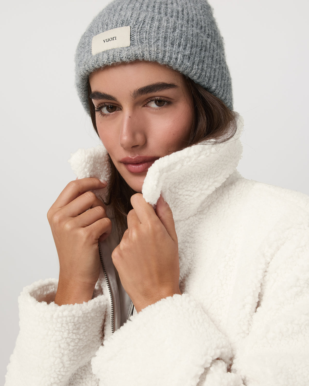 Vuori Lou Full Zip Jacket Women's Marshmallow Fleece Jacket
