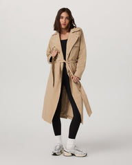 Vuori Rhodes Trench Coat Classic Women's Khaki Trench