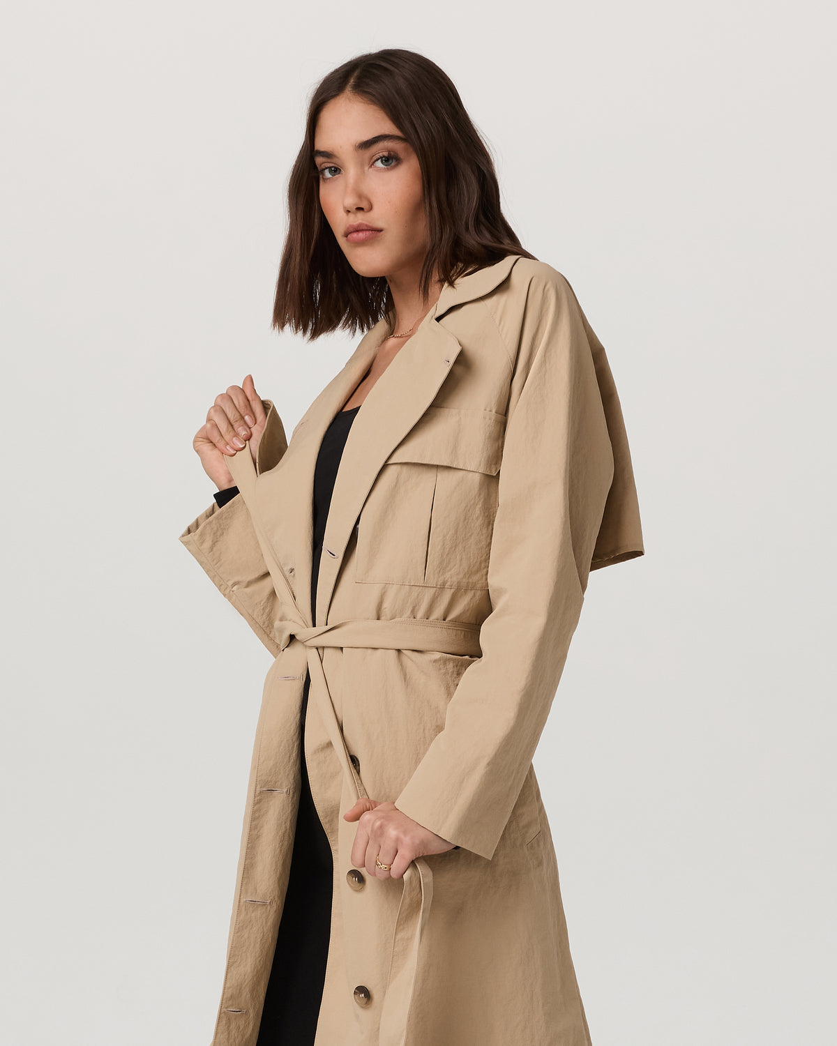 Vuori Rhodes Trench Coat Classic Women's Khaki Trench