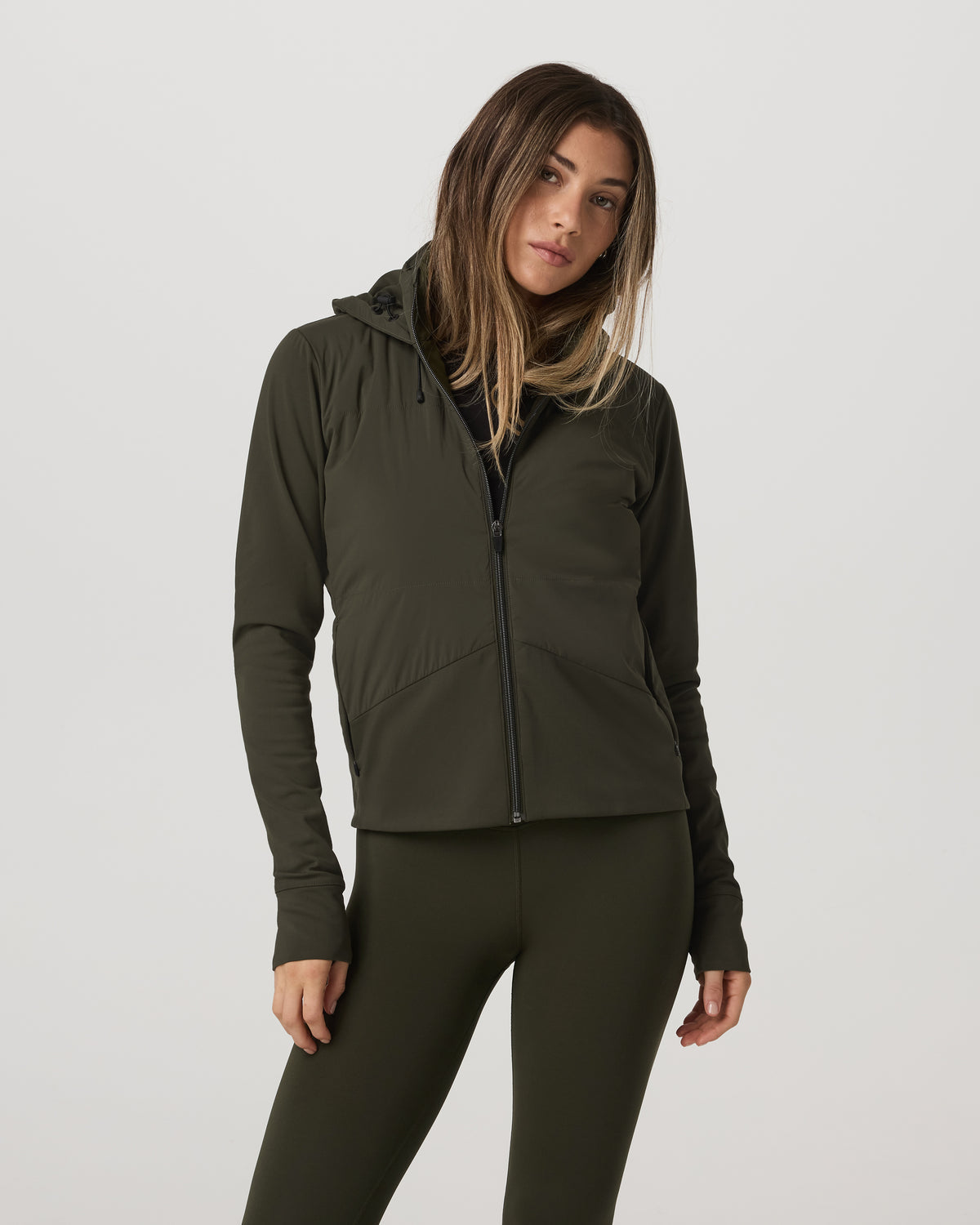 Vuori Chilled Out Full Zip Women's Olive Training Jacket