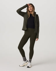Vuori Chilled Out Full Zip Women's Olive Training Jacket