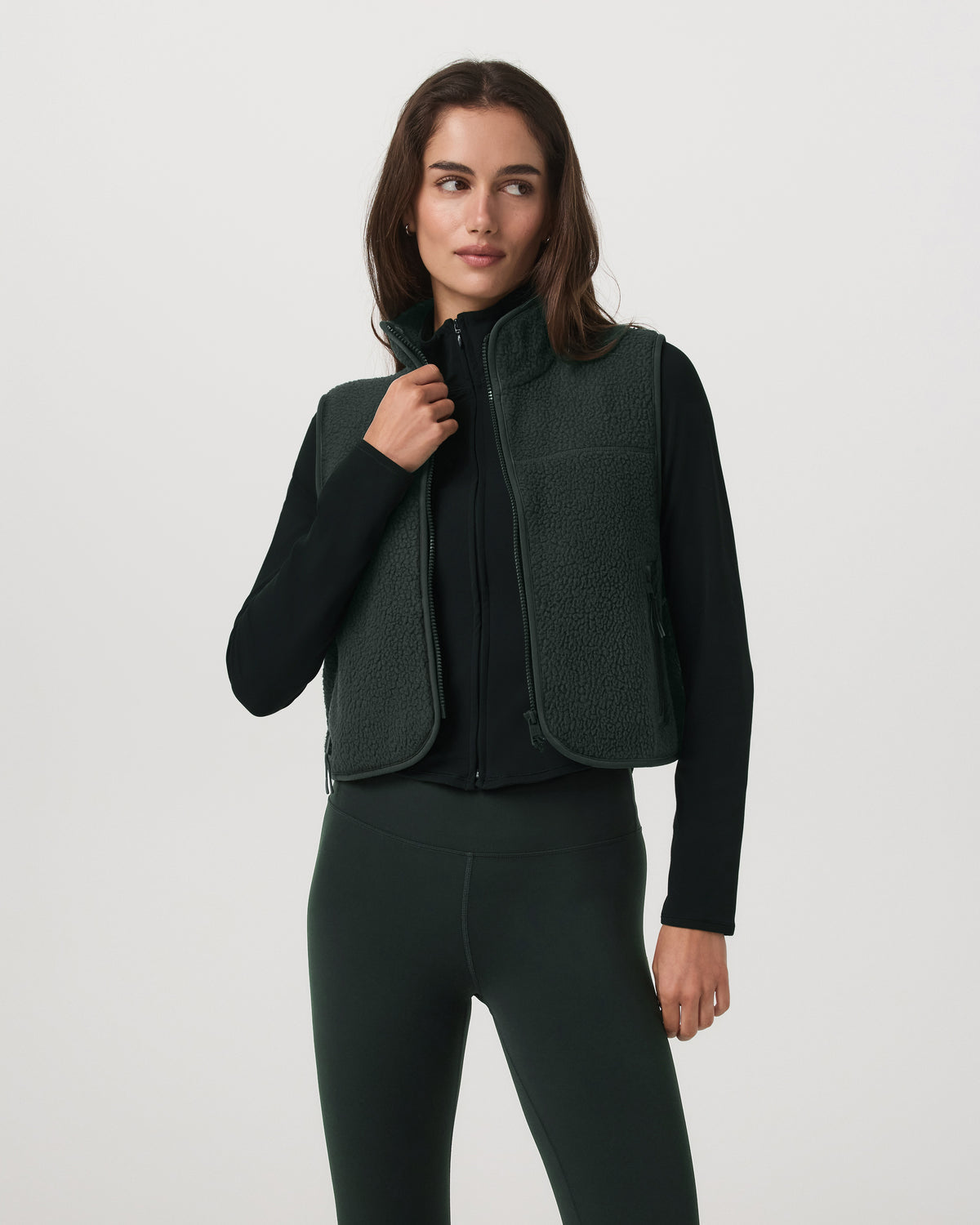 Vuori Alpine Vest Women's Evergreen Fleece Vest