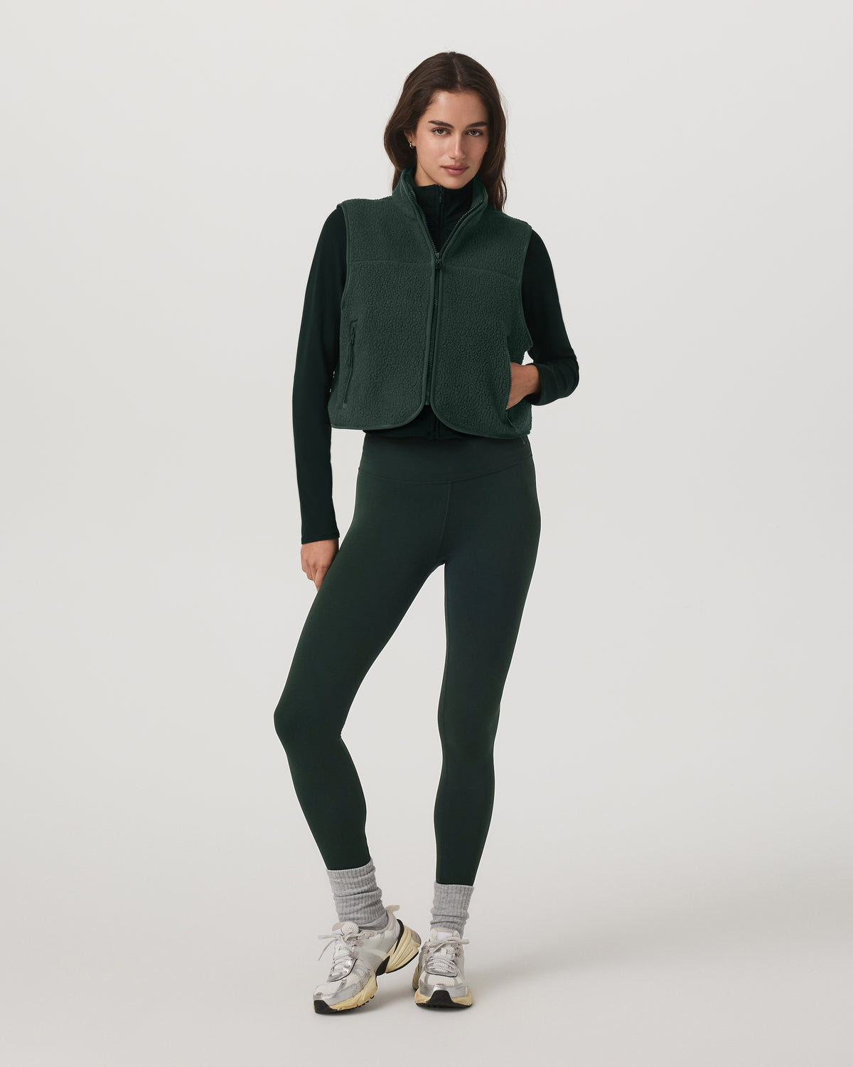 Vuori Alpine Vest Women's Evergreen Fleece Vest