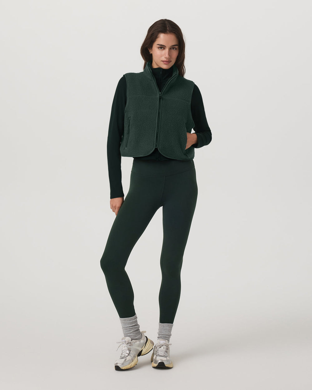 Vuori Alpine Vest Women's Evergreen Fleece Vest