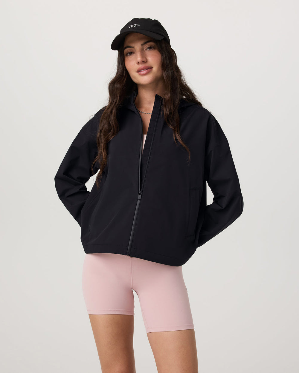 Vuori Nomadic Packable Rain Shell Women's Black Jacket