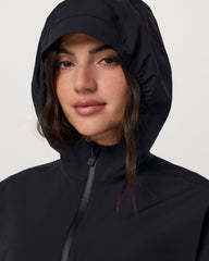 Vuori Nomadic Packable Rain Shell Women's Black Jacket