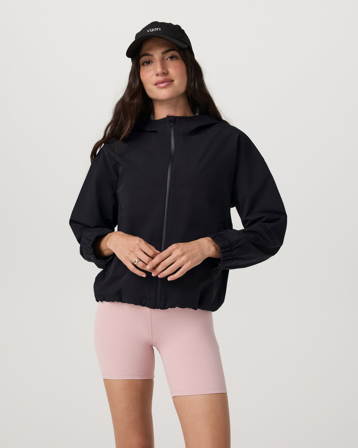 Vuori Nomadic Packable Rain Shell Women's Black Jacket