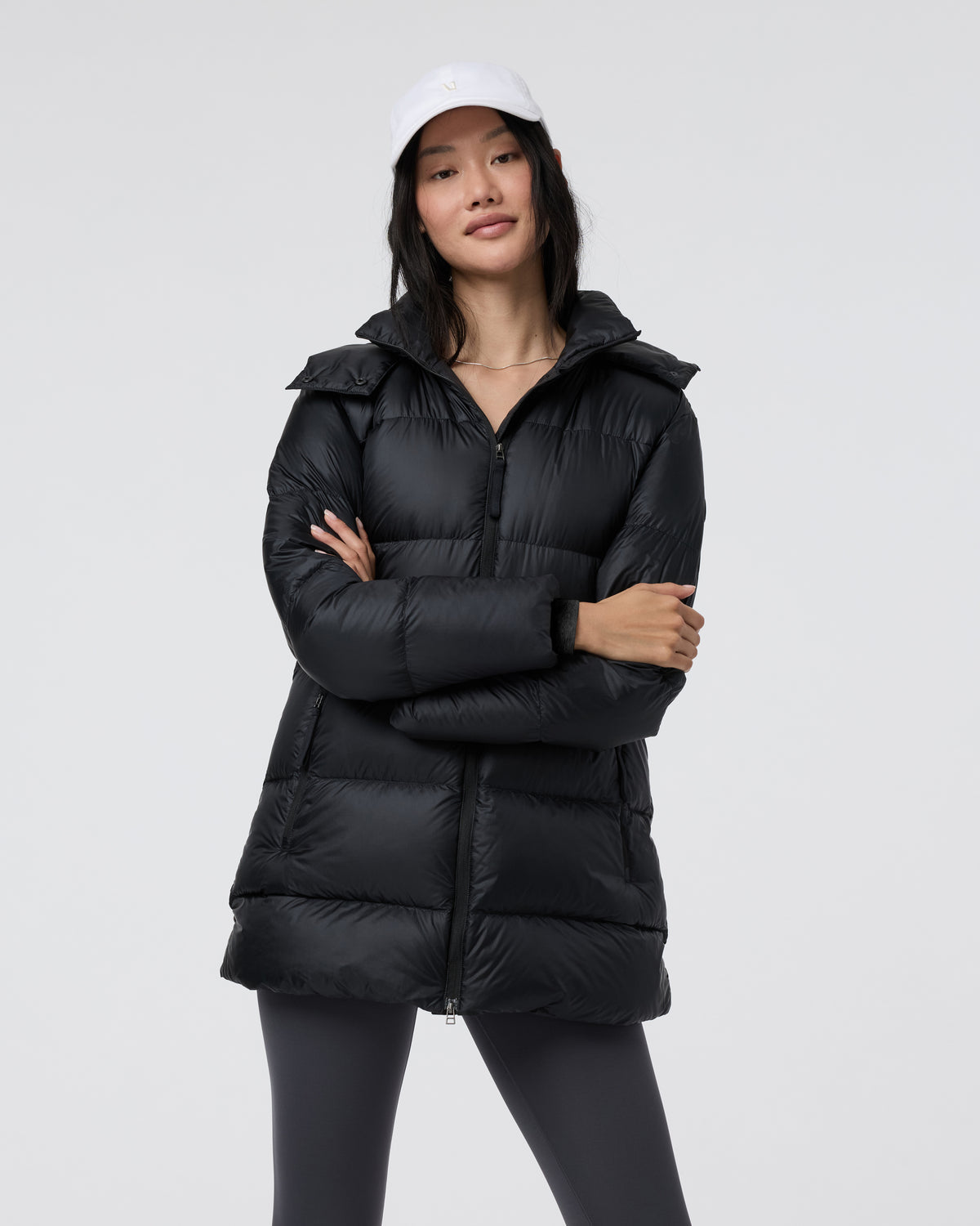 Vuori Vail Long Down Jacket Women's Black Jacket