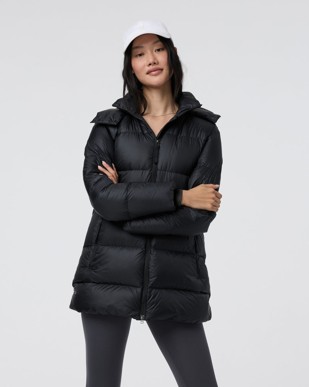 Vuori Vail Long Down Jacket Women's Black Jacket