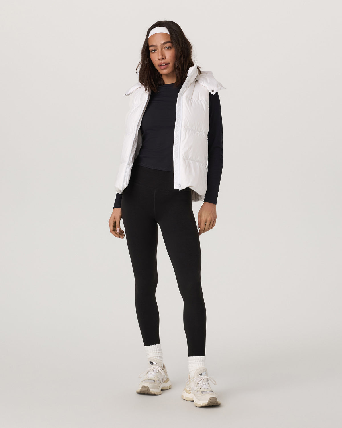 Vuori Alta Down Vest Women's White Sleeveless Vest