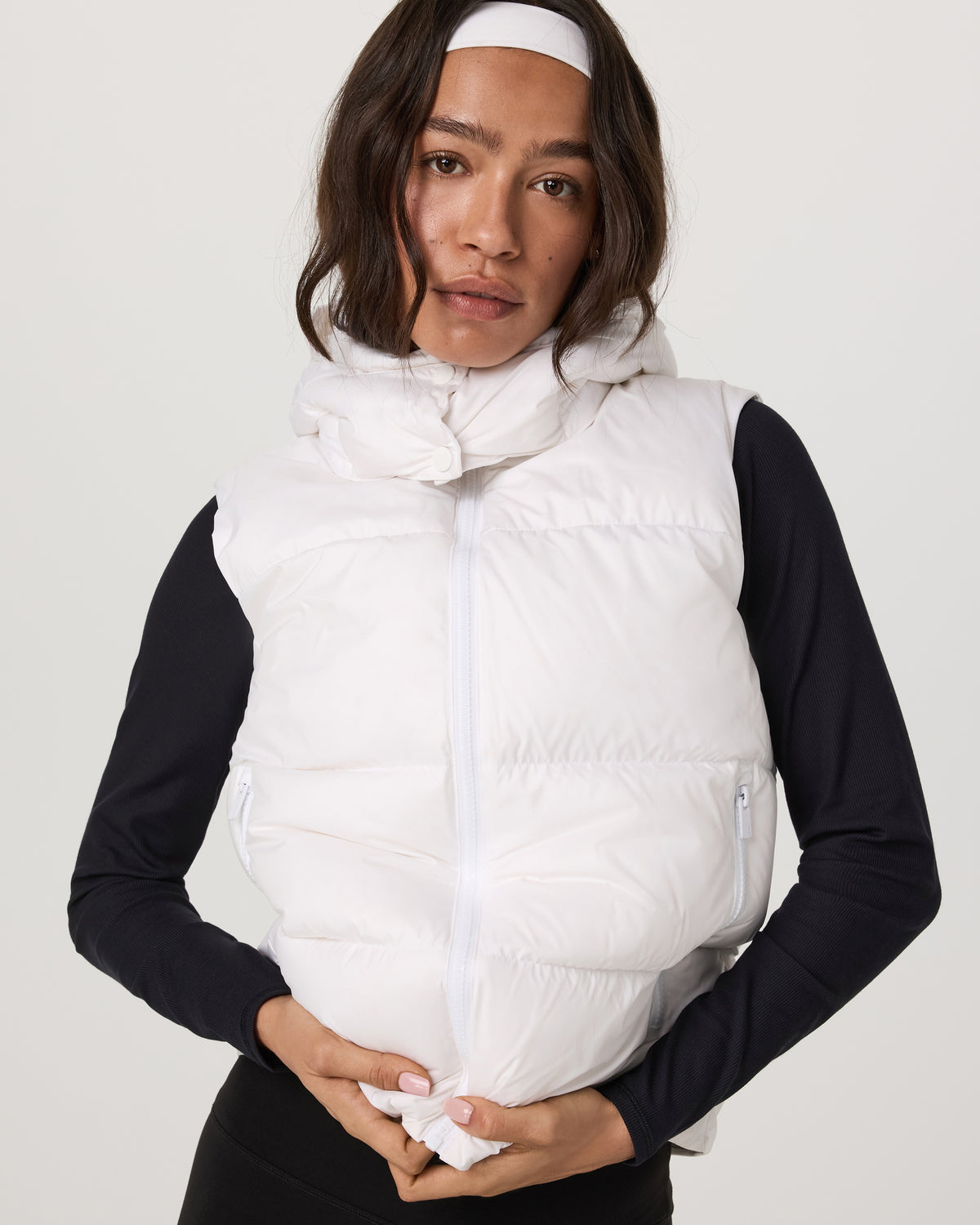 Vuori Alta Down Vest Women's White Sleeveless Vest