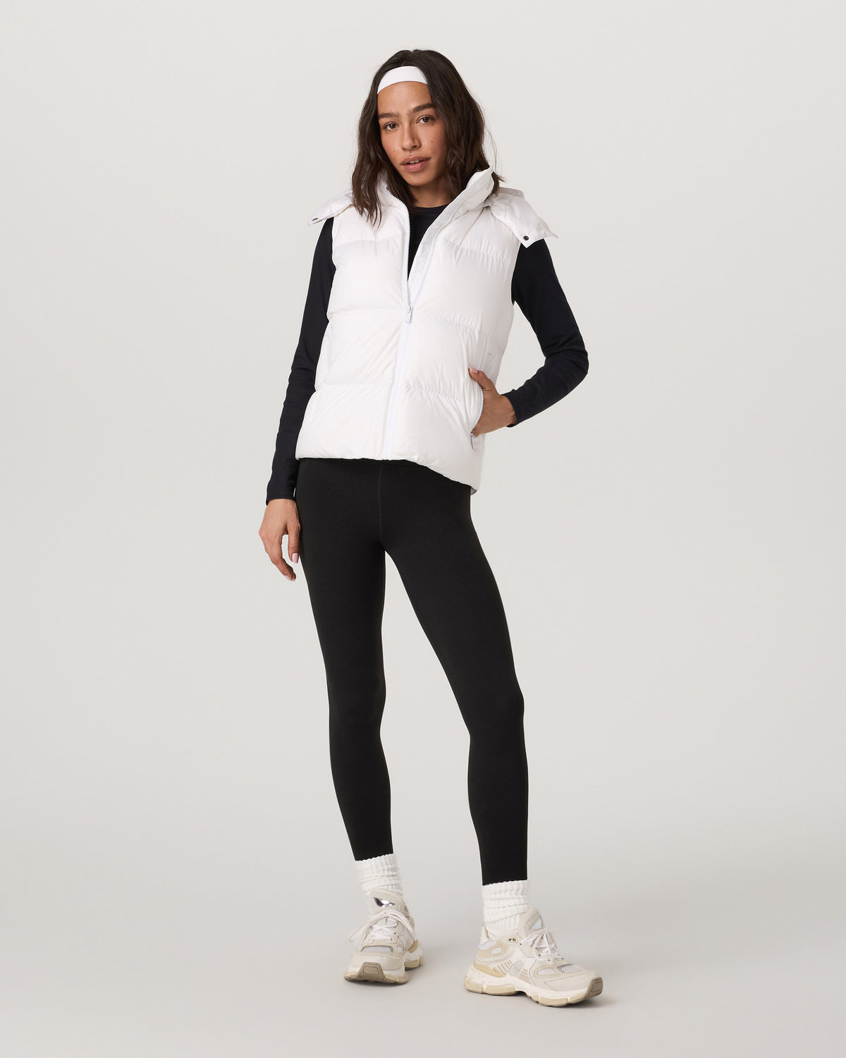 Vuori Alta Down Vest Women's White Sleeveless Vest