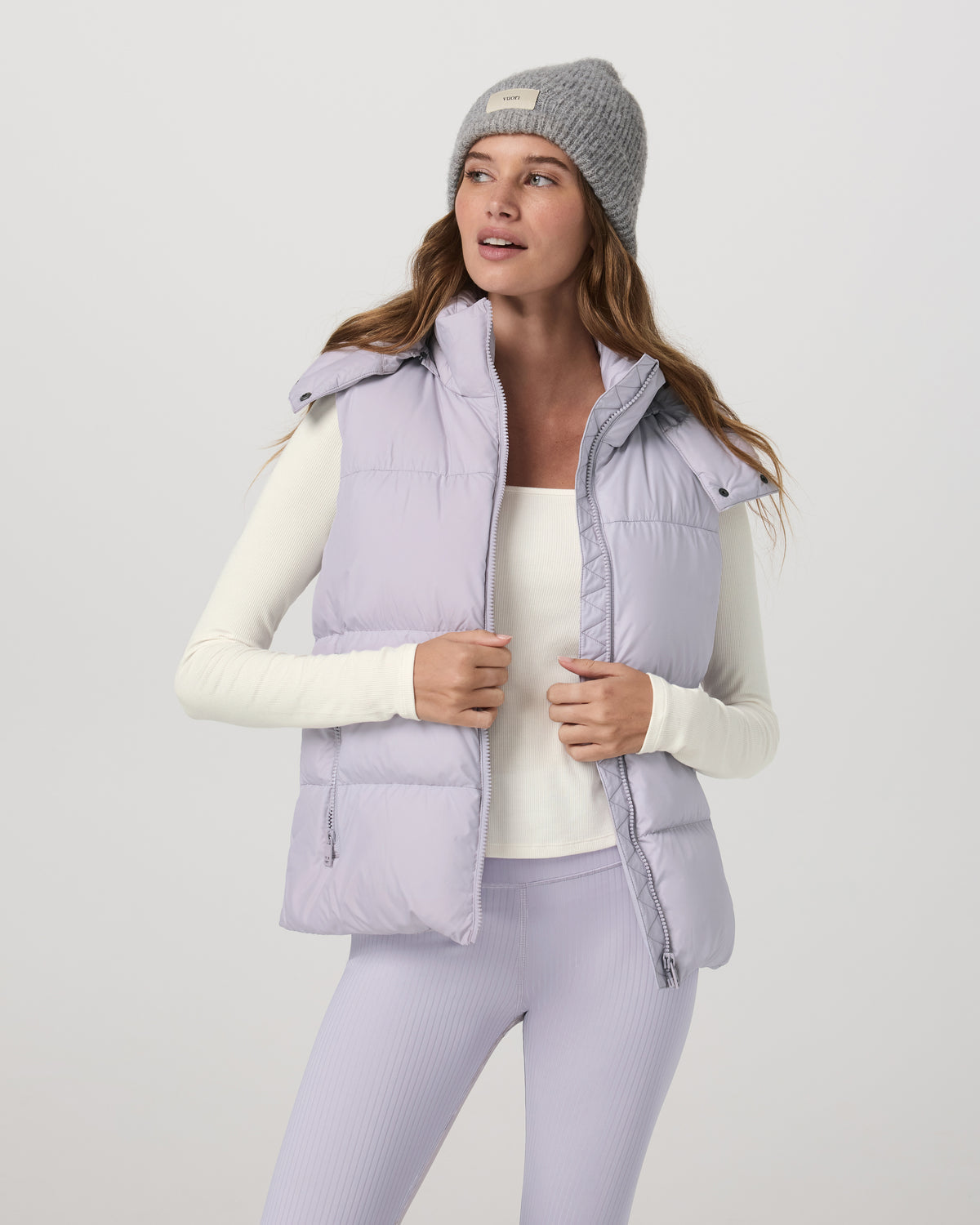 Vuori Alta Down Vest Women's Lavender Ice Sleeveless Vest