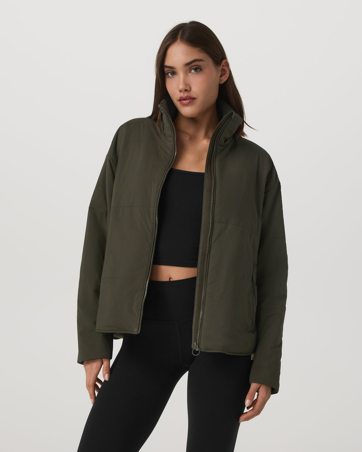 Vuori Canyon Insulated Jacket Women's Olive Full-Zip Jacket