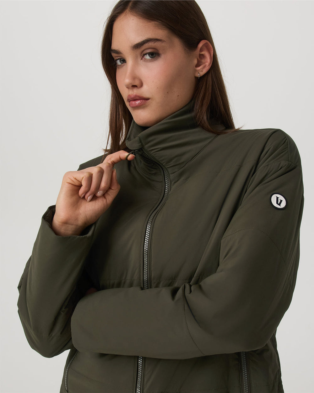 Vuori Canyon Insulated Jacket Women's Olive Full-Zip Jacket