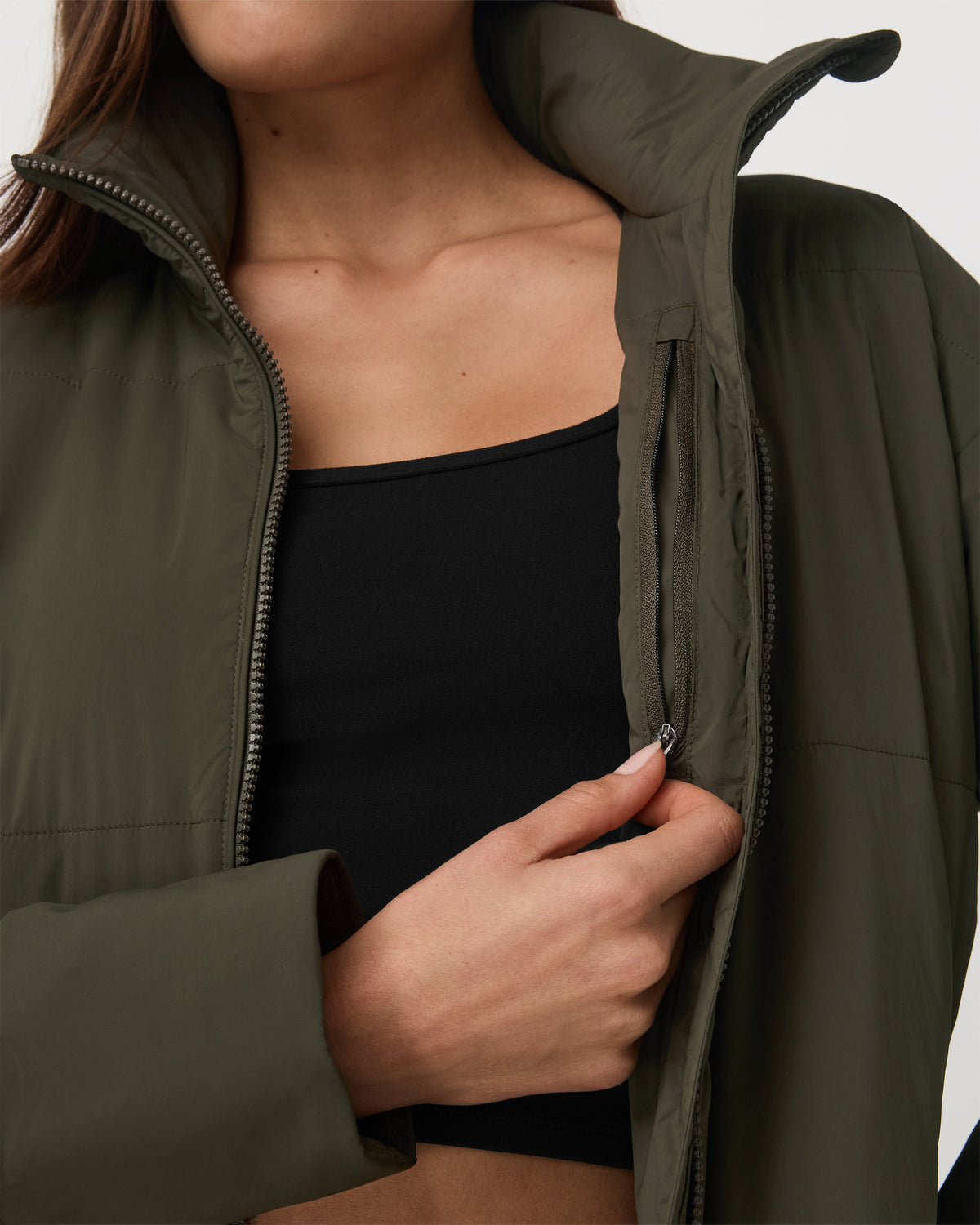 Vuori Canyon Insulated Jacket Women's Olive Full-Zip Jacket