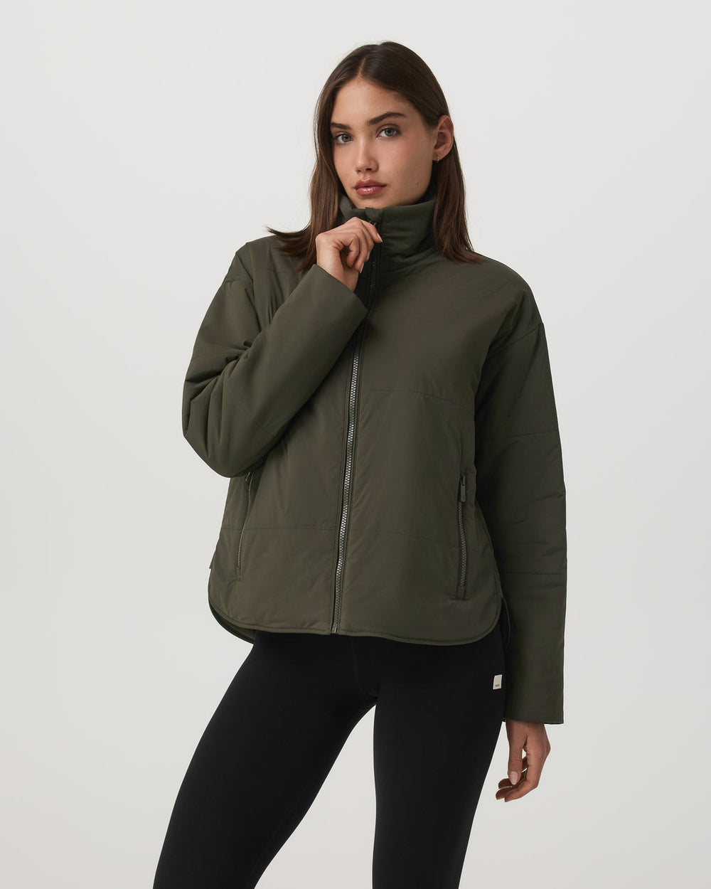 Vuori Canyon Insulated Jacket Women's Olive Full-Zip Jacket