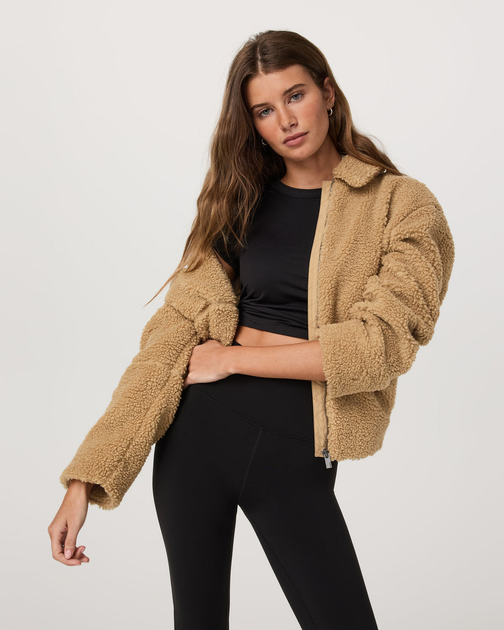Vuori Lou Full Zip Jacket Women's Butterscotch Fleece Jacket