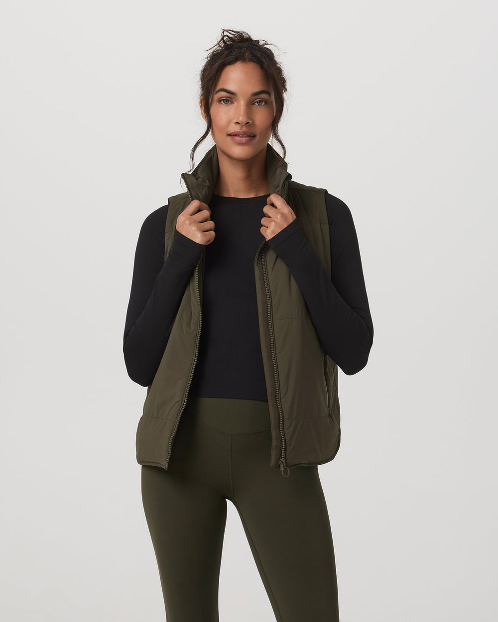 Vuori Canyon Insulated Vest Women's Olive Lightweight Vest