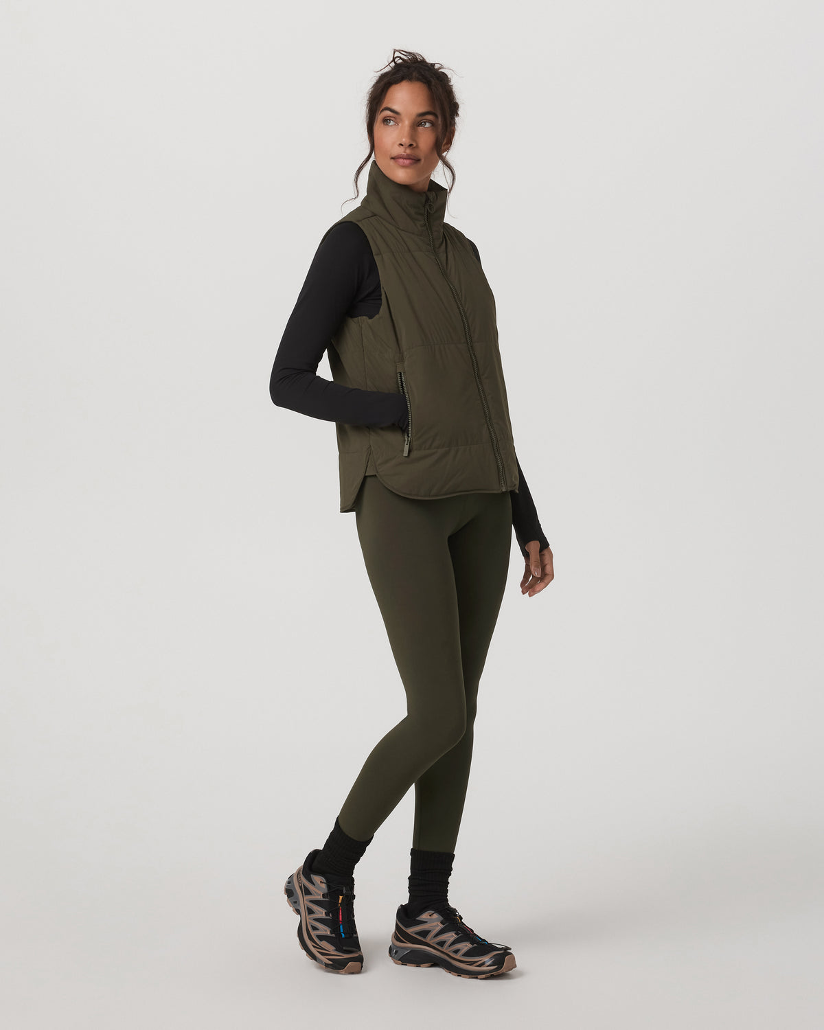 Vuori Canyon Insulated Vest Women's Olive Lightweight Vest