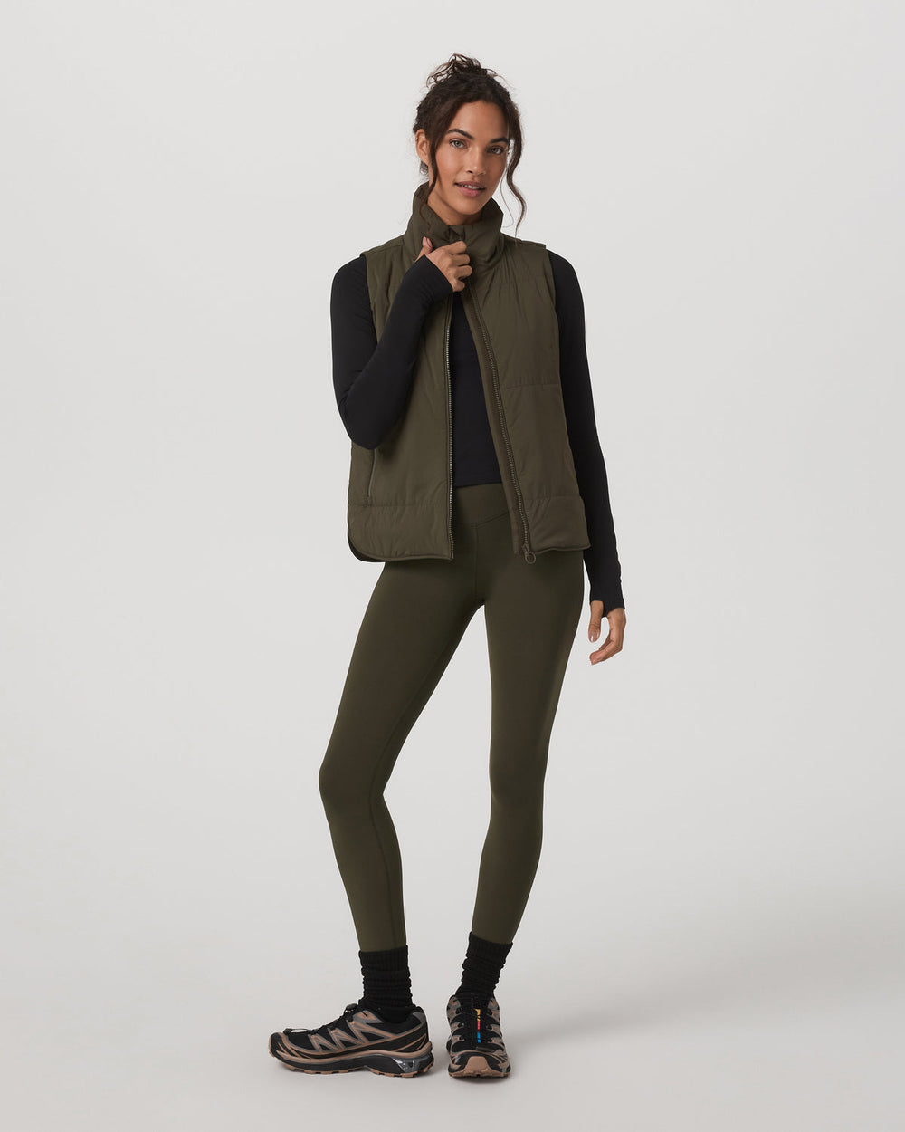 Vuori Canyon Insulated Vest Women's Olive Lightweight Vest
