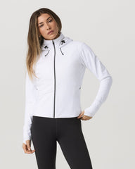 Vuori Chilled Out Full Zip Women's White Training Jacket